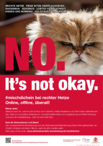 Plakat der Kampagne „No. It’s not okay“ als Datei zum Ausdrucken